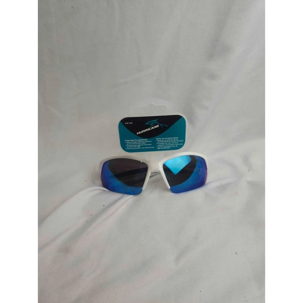 Hurricane Maurice Sporting Gds Sunglasses Mens White Polarized HUR-PLR2 NWT